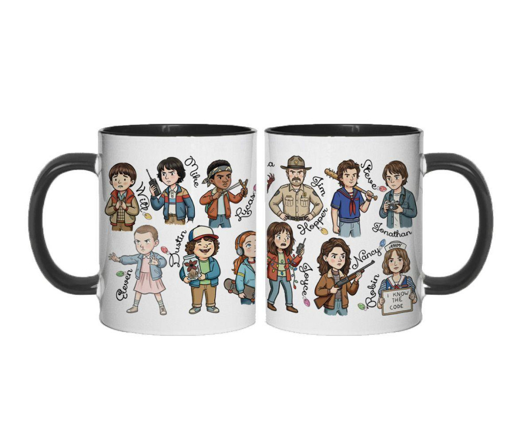 ☕ Чашка з головними героями серіалу «Дивні дива» (Stranger Things) Одеса - фото 3
