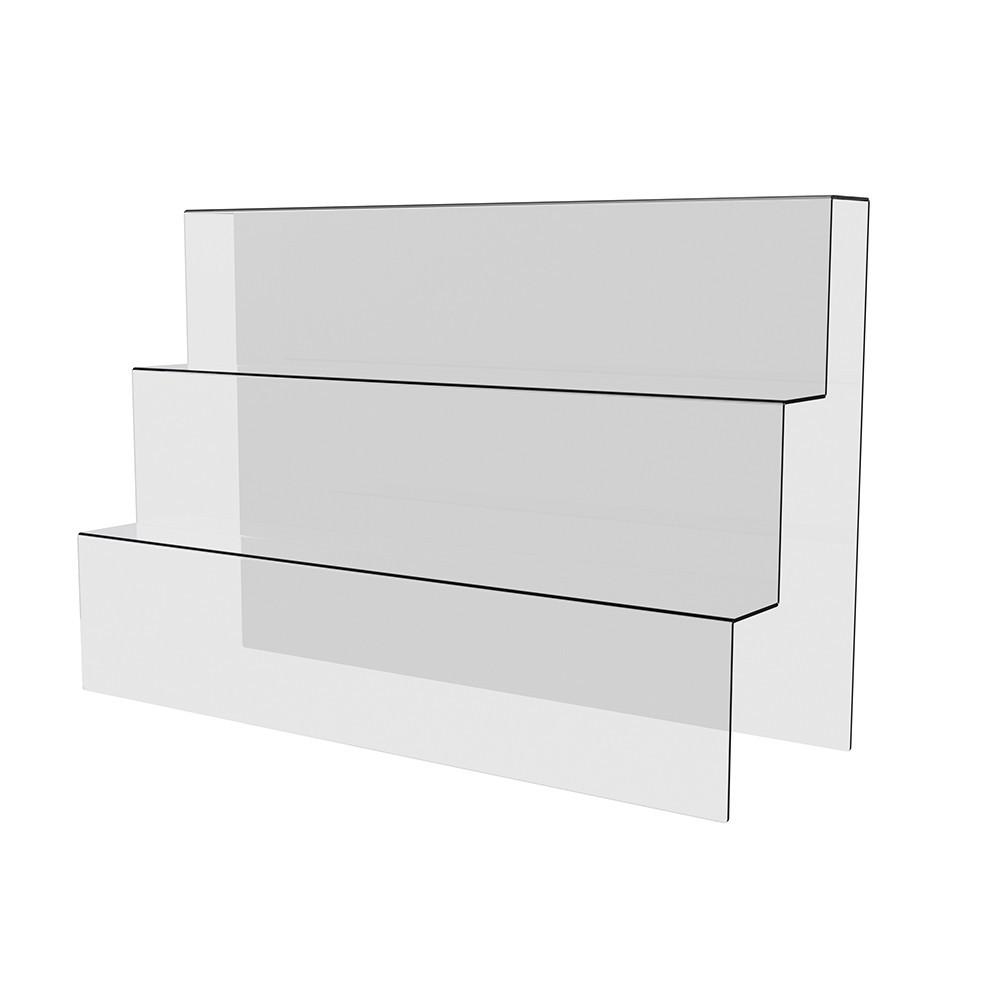 Горка EKOSTAR под товар на 3 ступеньки из акрила 450х150х300 Киев - изображение 1