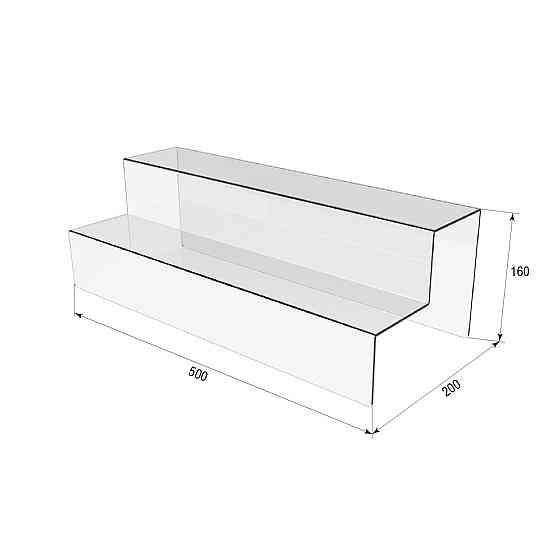 Гірка підставка EKOSTAR 500х200х160 двоярусне Київ