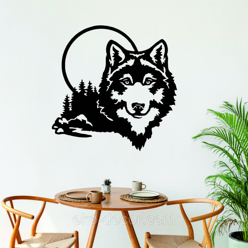 Декоративное настенное Панно «Волк», Декор на стену Киев - изображение 3