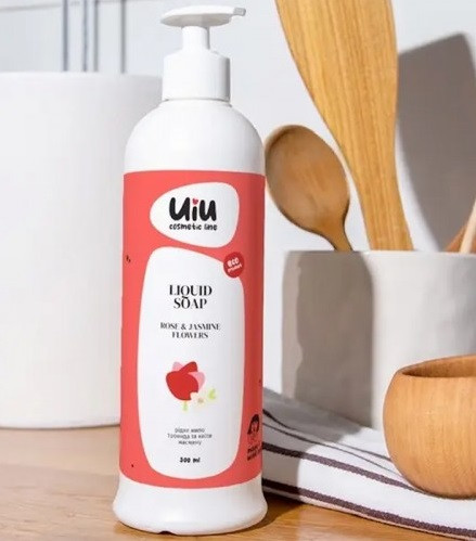 Рідке мило Троянда&Квіти жасміна UIU DeLaMark 300 мл Київ - фото 2