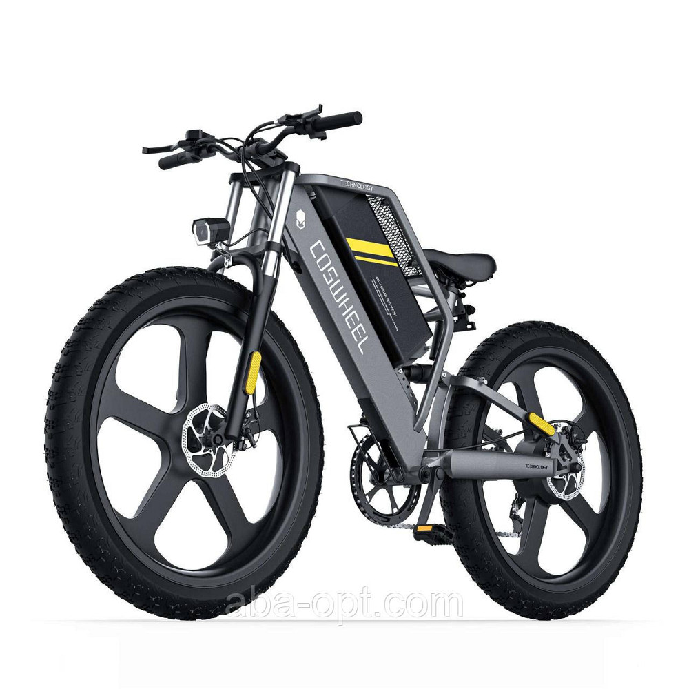 Электрофетбайк COSWHEEL T26 INCH ELECTRIC BIKE 1000W-48V-25Ah 18650 Li-ion шины 26«/26» купить дешево Одесса - изображение 1