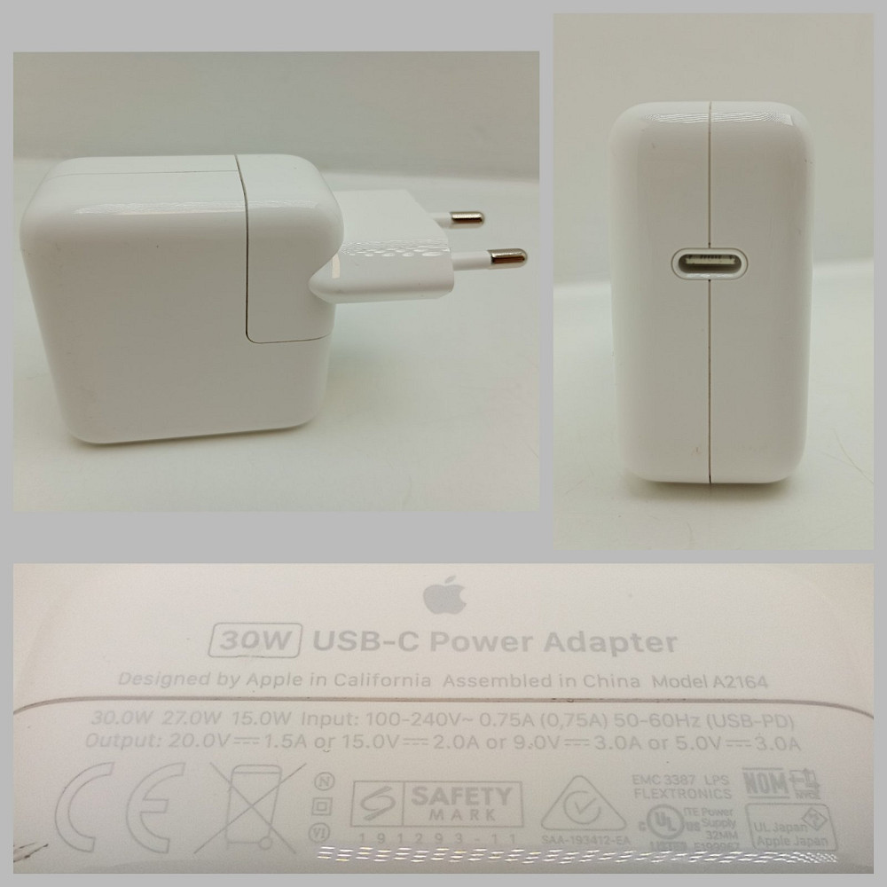 Адаптер живлення Apple оригінал Type-C 30W A2164 (товар вживаний) Луцк - изображение 1