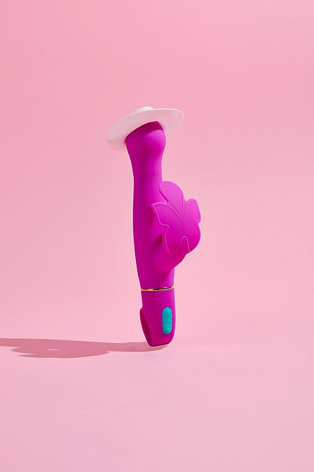 Вибратор с клиторальным отростком в виде бабочки Blush Aria Naugnty AF розовый Sex Aura Киев - изображение 6