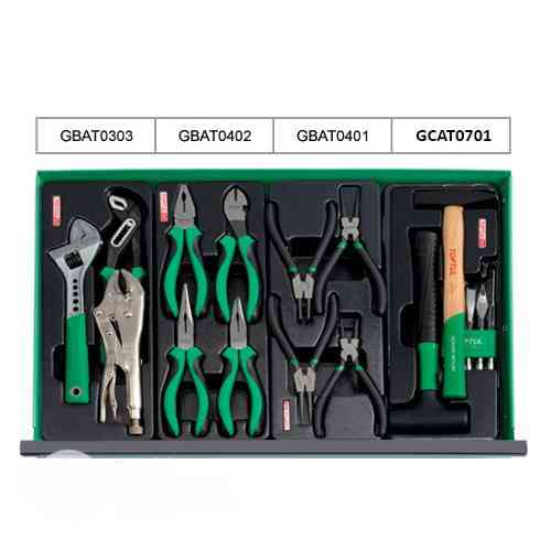 Тележка с инструментом для автосервиса TOPTUL (Pro-Plus) 7 секций 305 ед. красная GCAJ305H Одесса