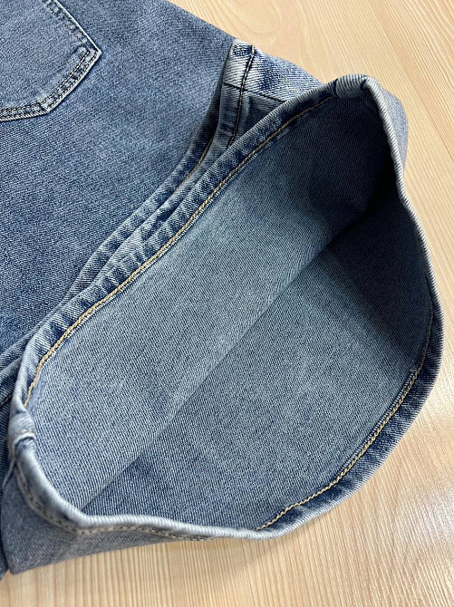 Шорти жіночі джинсові Liana 4-002 бермуди класичні середня довжина до колін стрейчеві блакитні, блакитний, 31, 31, 81 см, 113 см Київ - фото 10