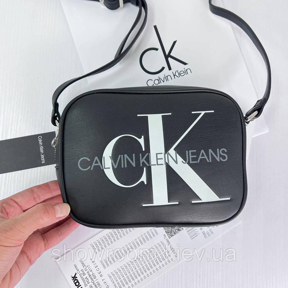 Небольшая женская сумочка на плечо Ck 2866 черная Киев - изображение 2