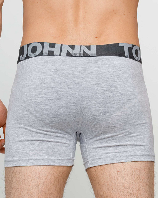 Трусы-шорты мужские однотонные - Tom John 2020-9 L, Серый Киев - изображение 3