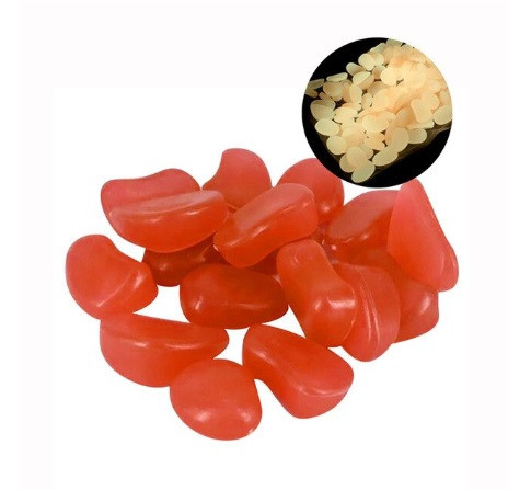 Набір люмінесцентних каменів - 10 штук в наборі (розмір одного каменю 1,5-2,5 см), помаранчеві Київ - фото 2