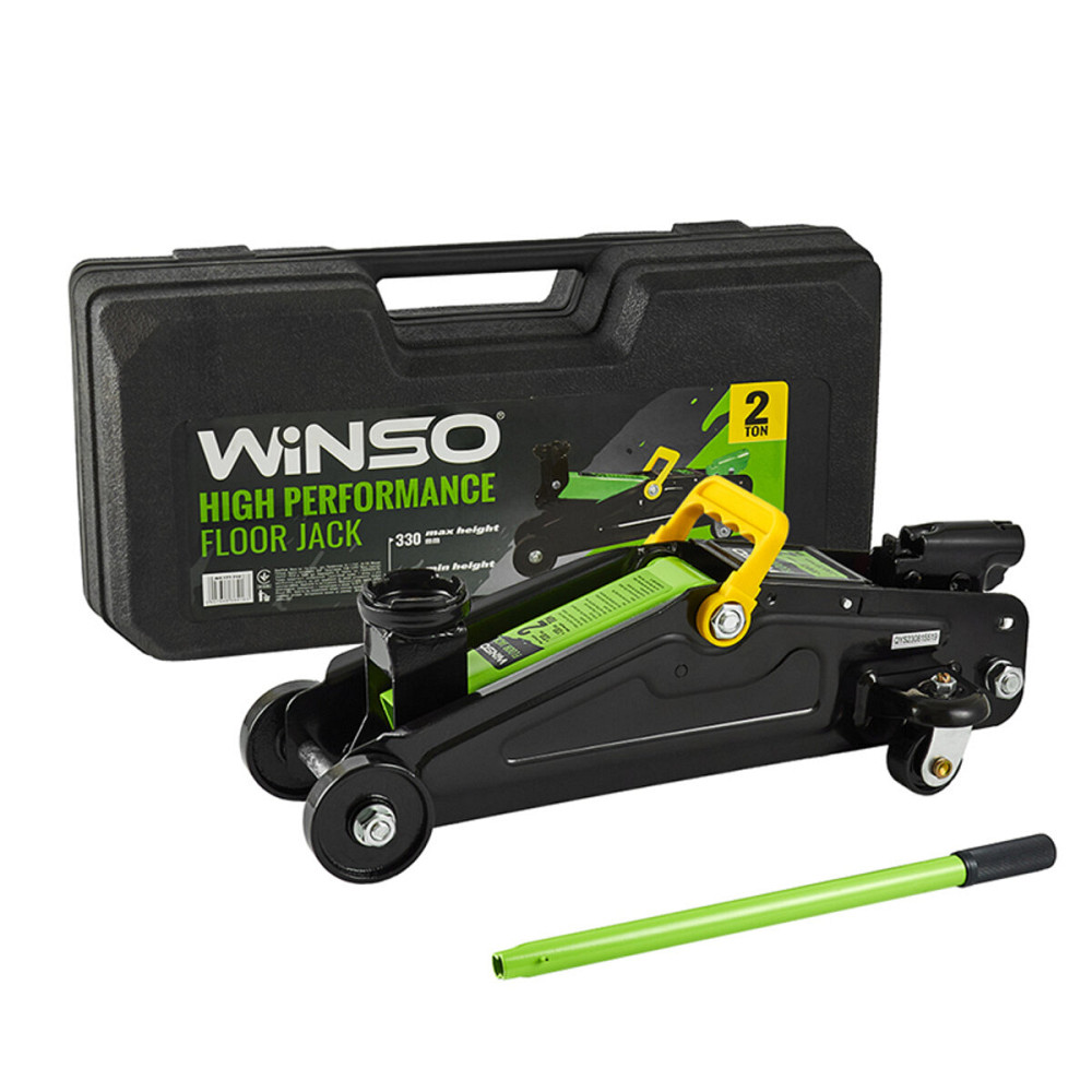 Домкрат гидравлический подкатный Winso 2т 130-330мм пластиковый кейс 7кг Киев - изображение 1