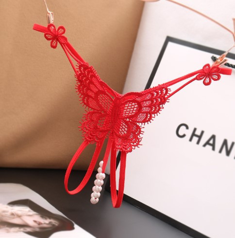 Трусики з перлинами Метелик універсальний червоний Київ - фото 4