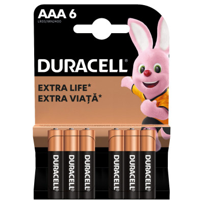 Батарейка Duracell AAA лужні 6 шт. в упаковці (5000394107472 / 81483511) Вінниця - фото 2