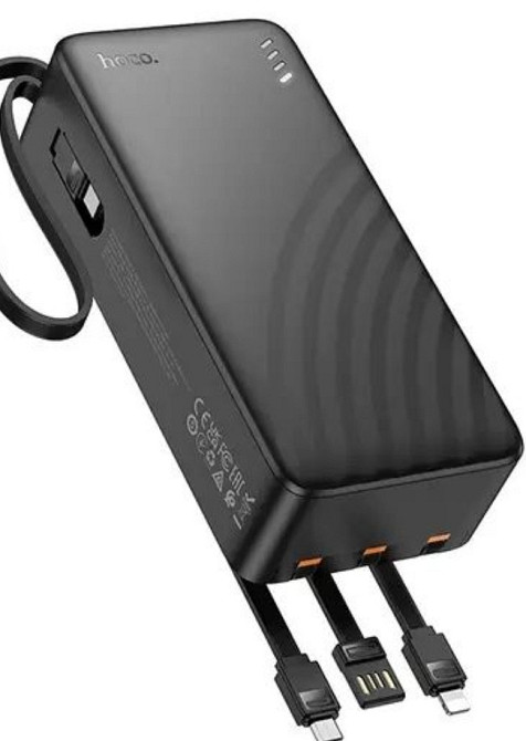 Павербанк 30000mAh з вбудованими кабелями HOCO J146B є ОПТ, дропшипінг. Київ - фото 6