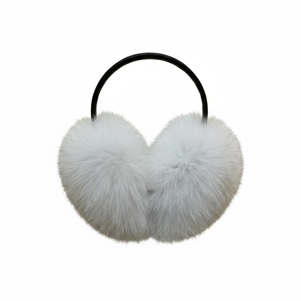 Хутряні навушники песцові Вуалеві( Натуральний) Харків - фото 2