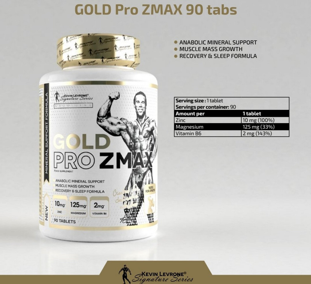 Бустер тестостерону Kevin Levrone Gold​​​​​​​ Pro ZMAX 90 tabs Луцьк - фото 2