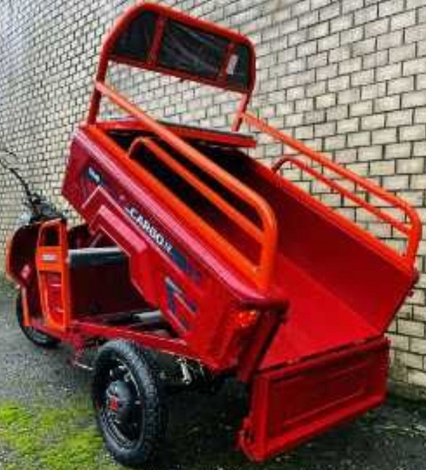 Электротрицикл грузовой Crosser CARGO 12 60V/32Ah/1000W 2025-Красный. Харьков - изображение 2