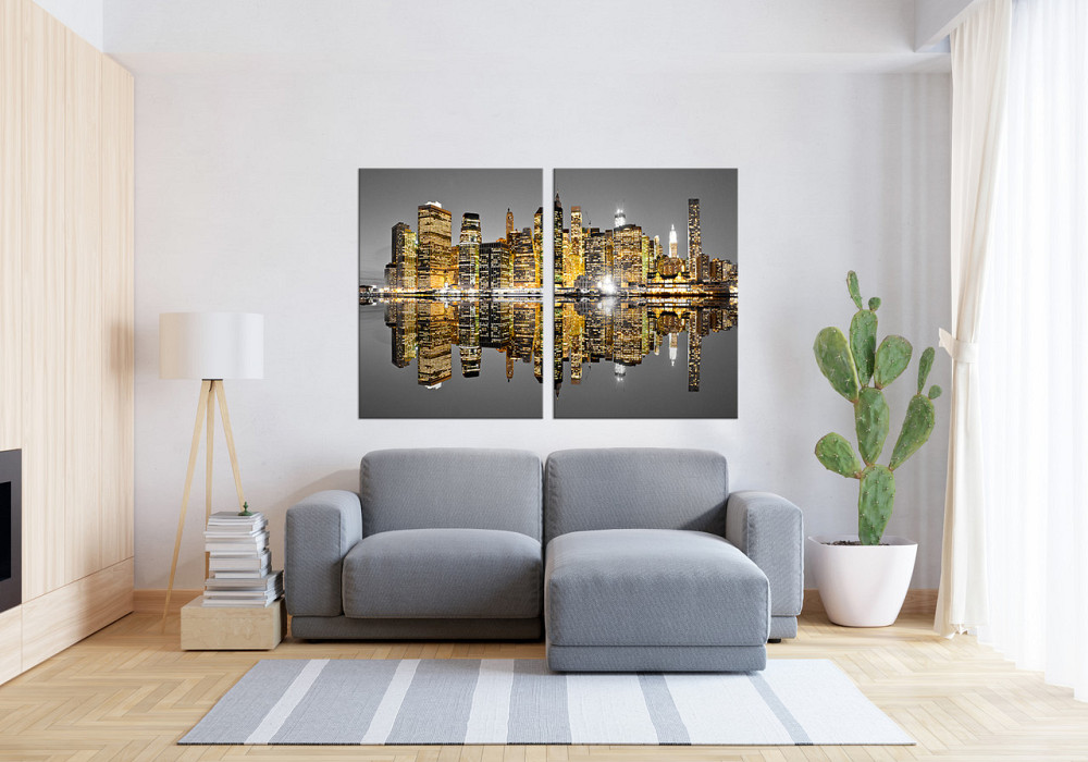 Модульна картина у вітальню/ спальню   Місто   TLV-2_094 70x102 см Київ - фото 3