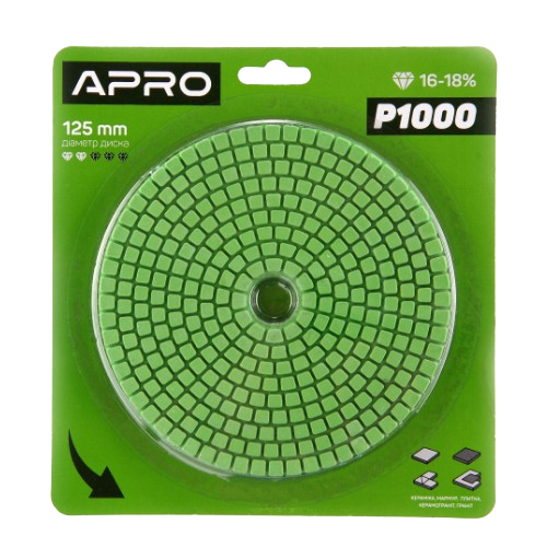 Круг самозачіпний d125мм Р1000 APRO Житомир