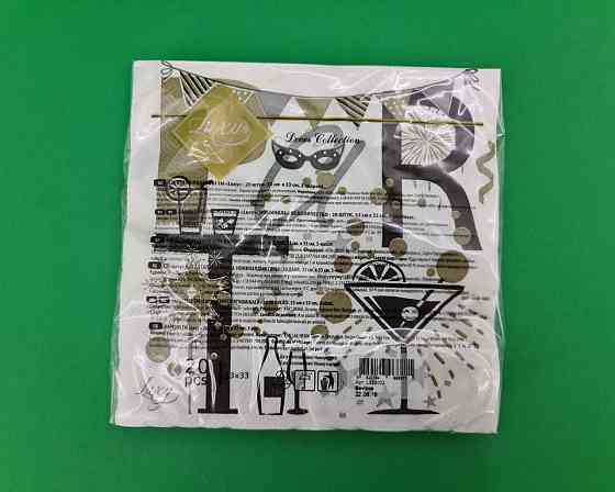 Салфетка на праздник (ЗЗхЗЗ, 20шт) Luxy  Вечеринка (2097) (1 пачка) Харьков