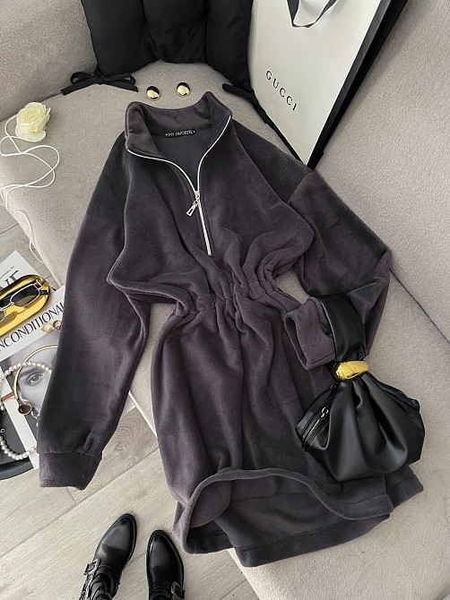 Жіноча тепла повсякденна сукня двосторонній  Polar фліс Одеса - фото 9