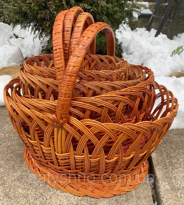 Ажурний плетений кошик із лози Київ - фото 2