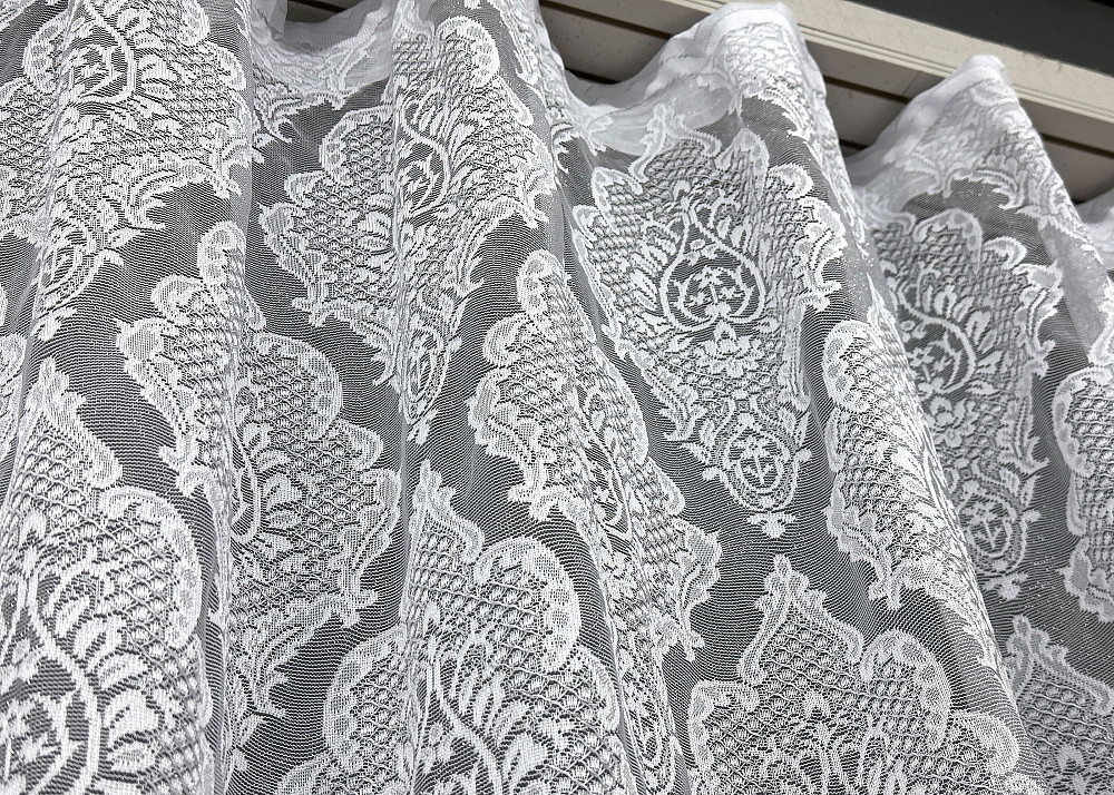 Тюль жакардова колір білий 1226т Київ - фото 7