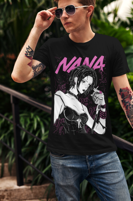 Футболка з аніме принтом Нана Осакі Блакк Стонес оверсайз (S/M/L) Чорний AnimeJ0579 Дніпро - фото 4