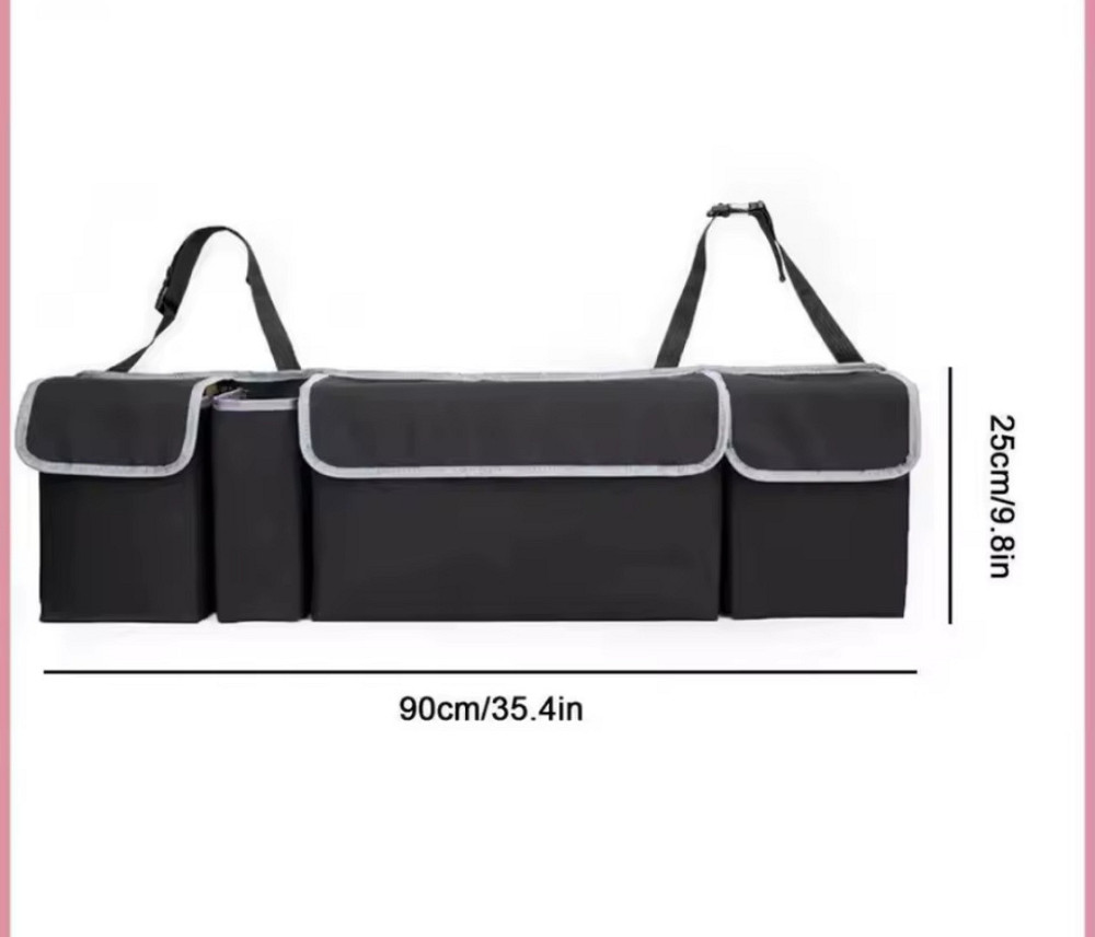 Універсальний автомобільний органайзер для зберігання 90 на 25 см чорний Київ - фото 5