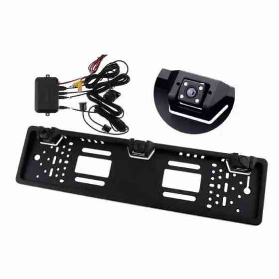 Автомобільна рамка для номера R315 з камерою заднього виду та датчиком паркування Київ