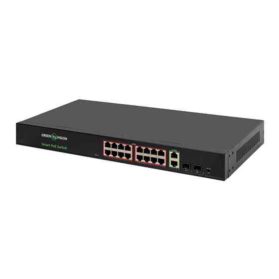 Комутатор мережевий POE GV-022-D-16G+2PG+2SFP Київ