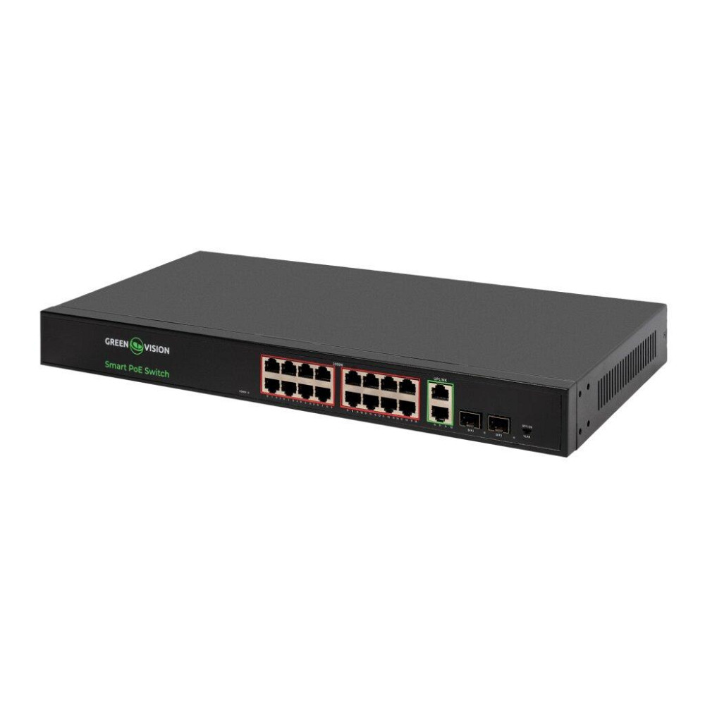 Комутатор мережевий POE GV-022-D-16G+2PG+2SFP Київ - фото 1