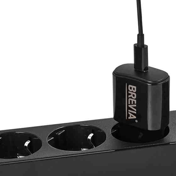 Сетевое зарядное устройство Brevia ePower PD20W + кабель USB-C to Lightning 1м черный Львов