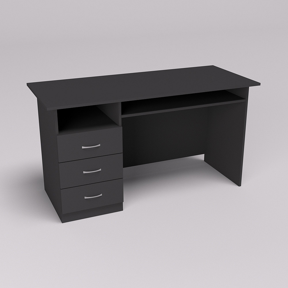 Стіл офісний ОСП-3, Антрацит, 1400/600/760 Львів - фото 2