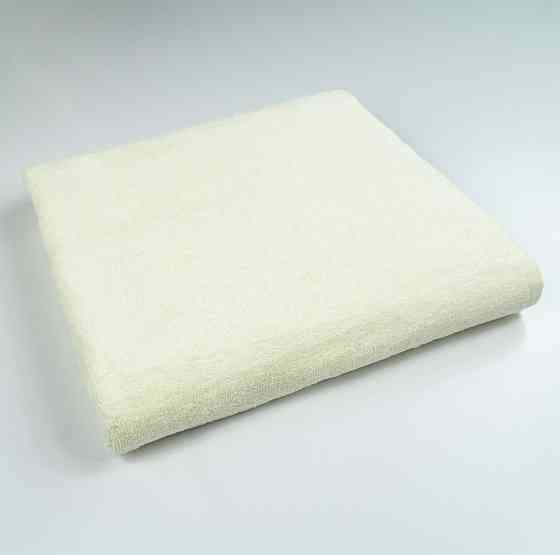 Набор махровых полотенец 2шт GM Textile 50х90см, 70х140см 400г/м2 (Молочный) Сумы