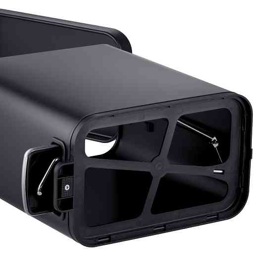 Відро для сміття з плавним закриттям прямокутне Mixxus Premium Quadro-TC0105 Black 5 л колір чорний ( 25320 ) Харьков