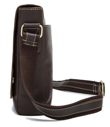 Сумка чоловіча горизонтальна на плече Коричнева (Vintage) Київ