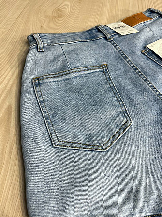 Шорты юбка женские M.Sara 6077 джинсовые короткие голубые, голубой, L, L, 84 см, 105 см Одесса - изображение 6