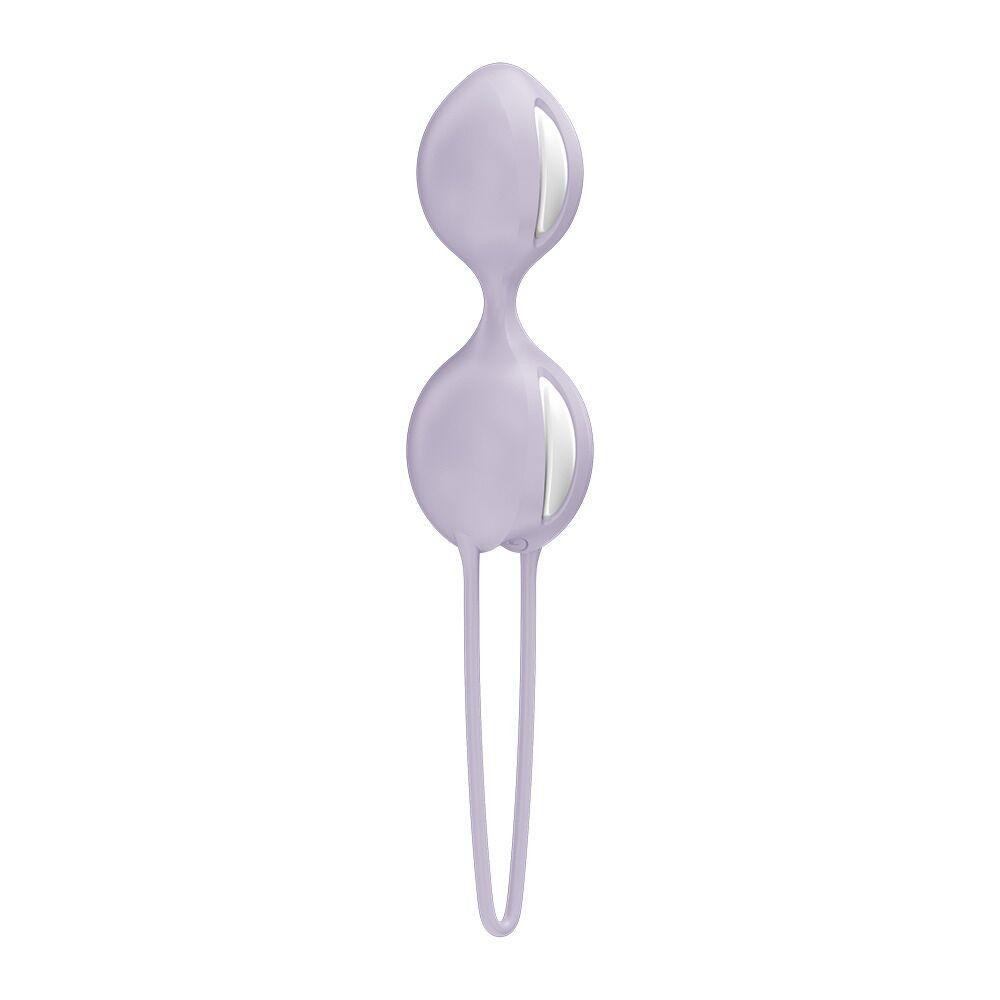 Вагінальні кульки Fun Factory SMARTBALLS DUO Purple, 2 шт, діаметр 3,2 та 3,6 см Sex Aura Київ - фото 1