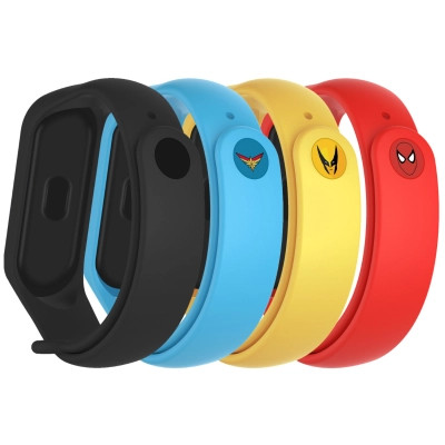 Ремешок для фитнес браслета Armorstandart комплект 4шт Xiaomi Mi Band 4/3 Superhero Edition (ARM77062) Винница - изображение 1