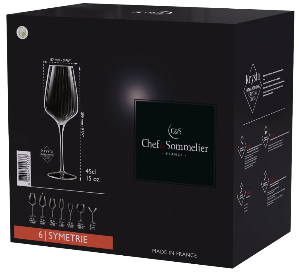 Набор бокалов C&S Symetrie 6х450 мл (6939891) Киев - изображение 9