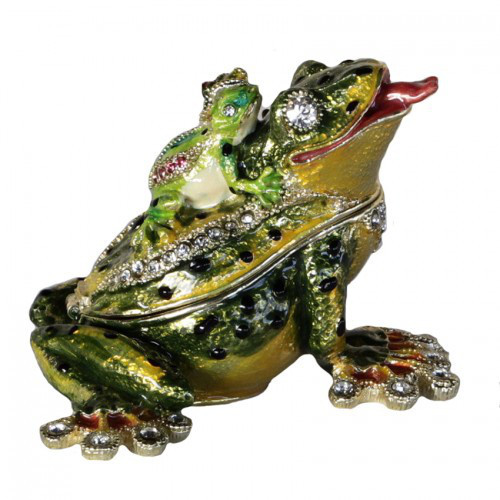 Скринька металева Жаба з жабом Київ - фото 1