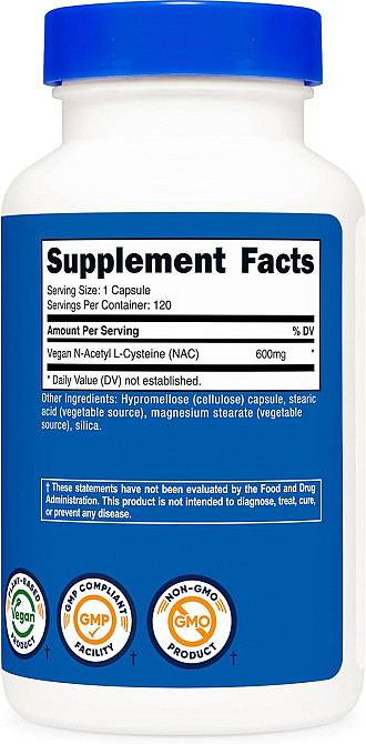 NAC, 600 mg, 120 Capsules Луцьк - фото 2