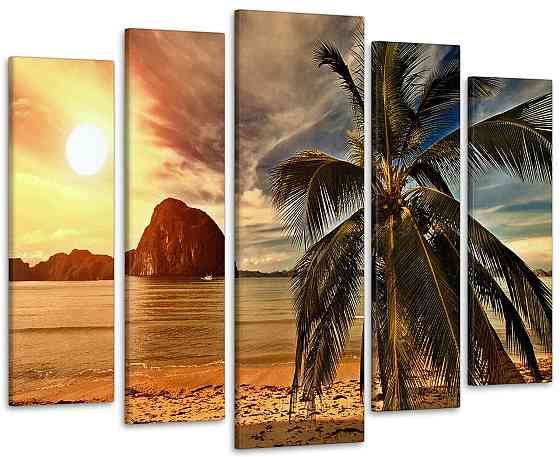 Модульна картина Пляж Пальма Art-158_5 Київ
