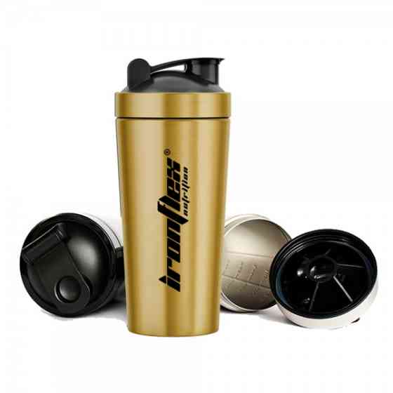 Шейкер IronFlex Steel Shaker 750 ml (Gold) Луцьк