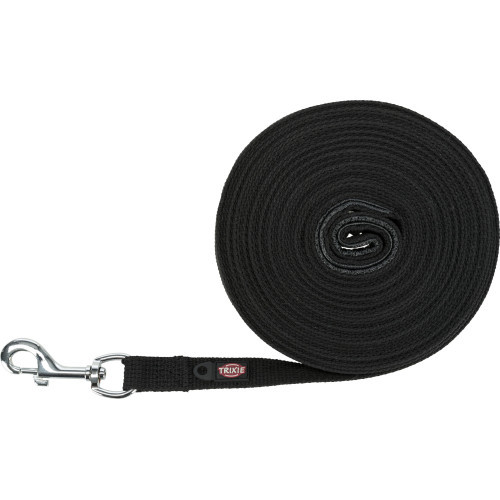 Поводок Trixie для собак коттон M–L 10 м х 20 мм черный Киев - изображение 1