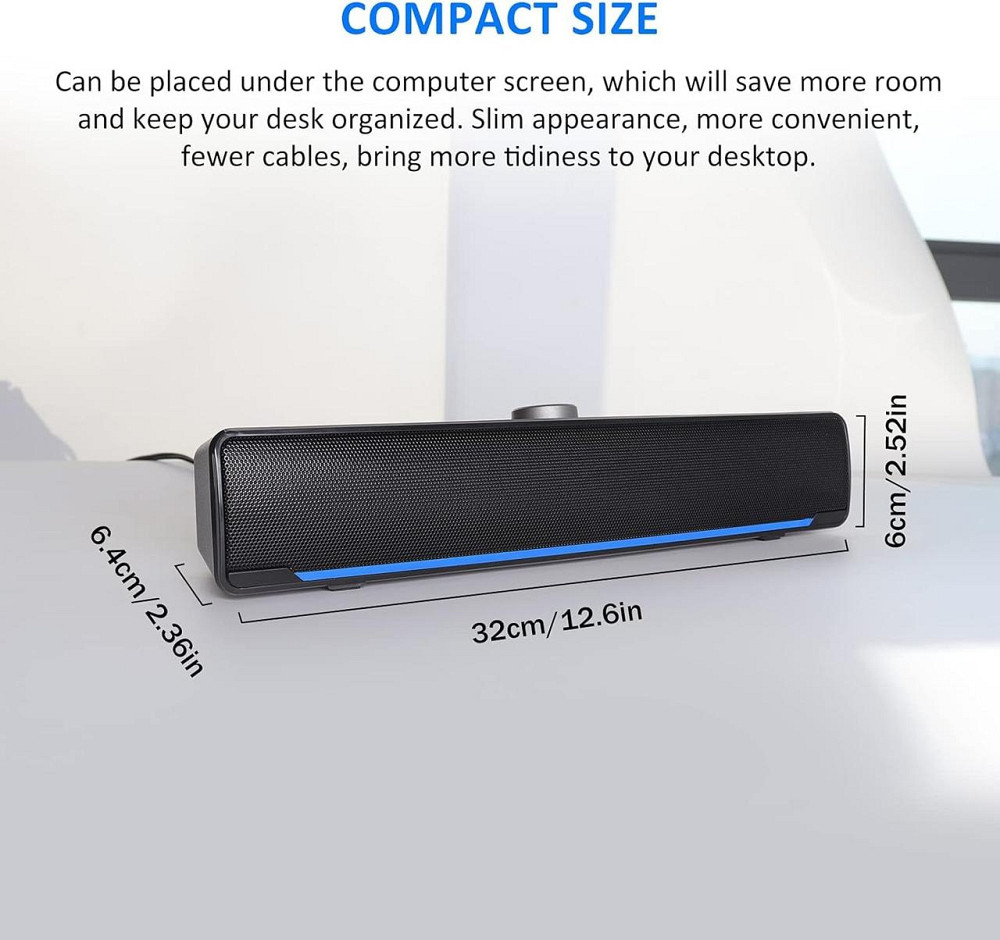 Саундбар Phission fd0009 для комп'ютера Bluetooth HiFi Stereo Дніпро - фото 6