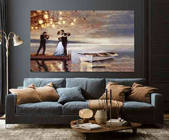 Картина холст в гостиную / спальню   Закохана пара   MLP_148 80x120 см Киев