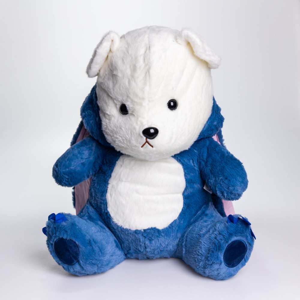 М'яка іграшка-плед, подушка 3 в 1 Ведмедик Тедді в костюмі Стіча плед в іграшці 40×35×15 (см) Синій 520-2BL Коломия - фото 2