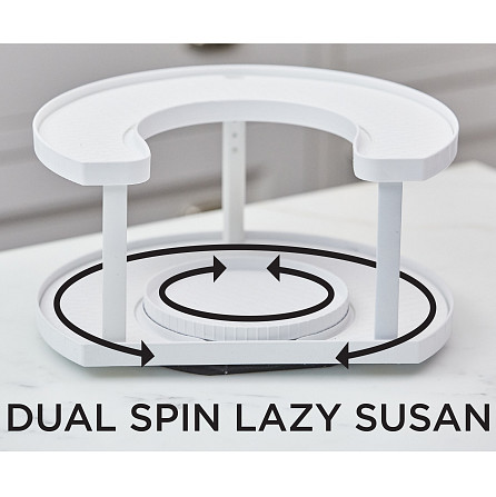 Спецовница Spice Spinner Two-Tiered Spice Organizer, Поворотная подставка для специй, Карусель для специй OE-54 Львов - изображение 4