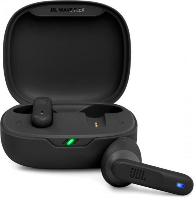 Bluetooth-гарнітура JBL Wave Flex Black (JBLWFLEXBLK) Чорний Харків - фото 1